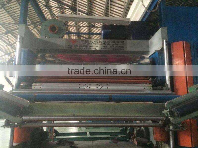 Textile three rollers fabric calendering machine