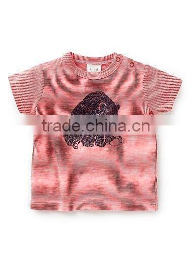 Summer stylish wholesale cheap little boys animal printed t-shirts