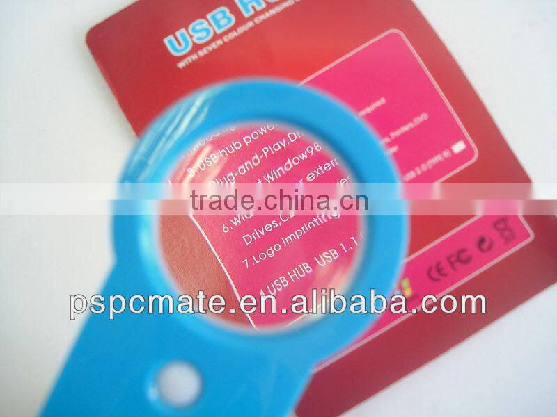 Hand Lens High Speed 4 port USB 2.0 HUB