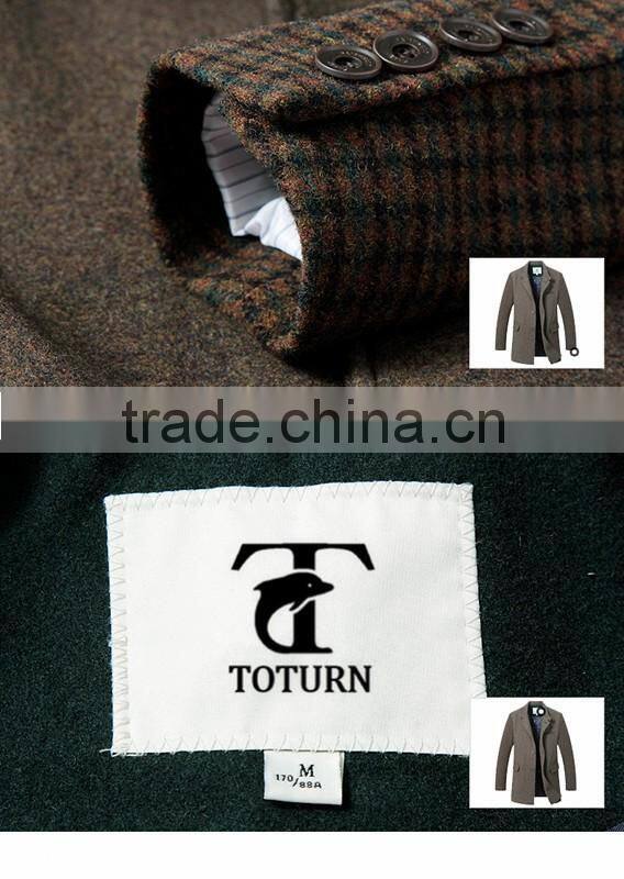 oem clothing manufacturing turkish slim fit stripe check fleece Woolen Plaids tweeds man's tailored blazer jacket