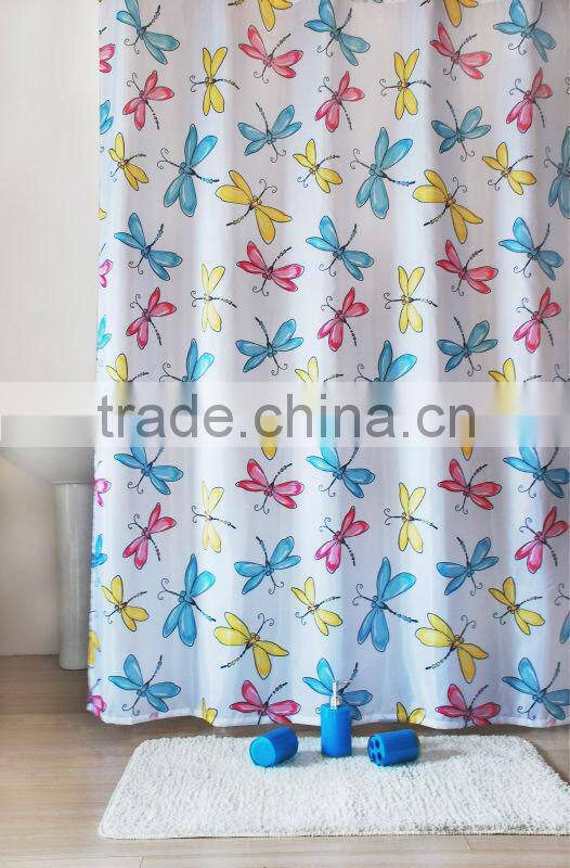 Colorful Gift pack match bathroom accessories set, shower curtain/bath rugs mat/bath accessories set for girls