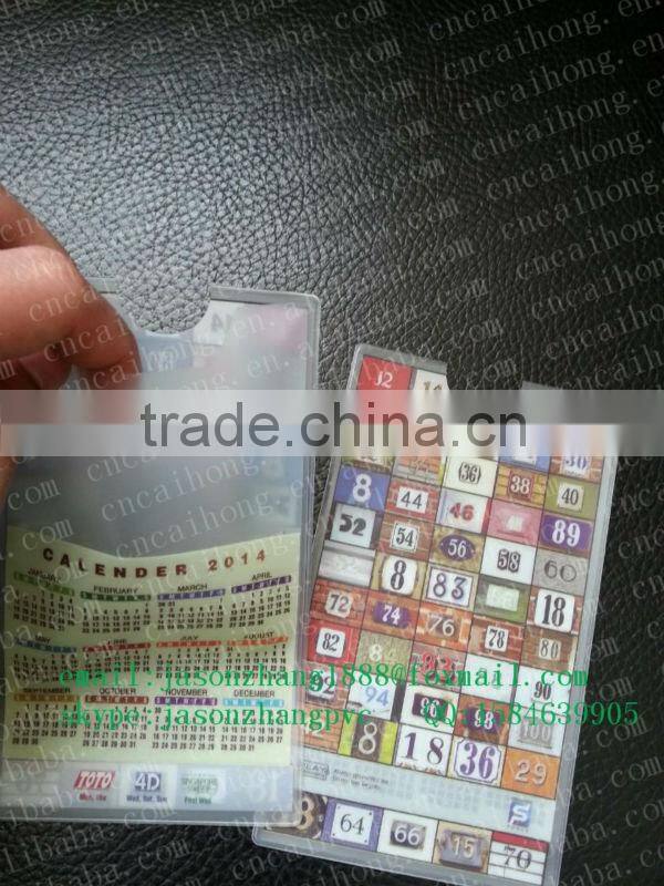 pvc lottery ticket holder