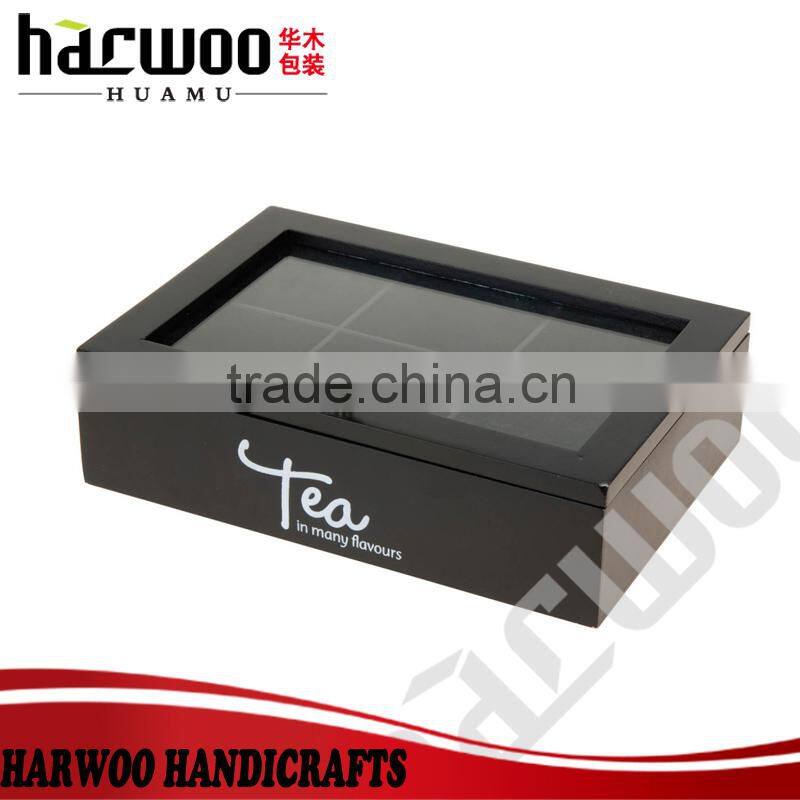 All kinds of wooden tea box with acylic lid