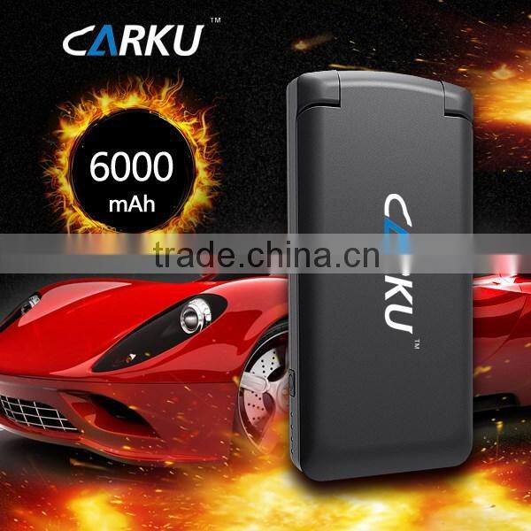 High capacity 6000mahmulti-function 12v solar mini power bank jump starter