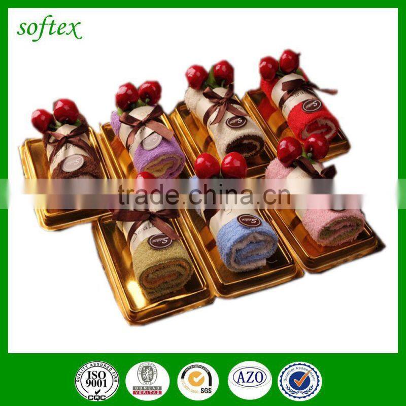 Promotional gifts Swiss roll cake towel promotional gifts towel cake