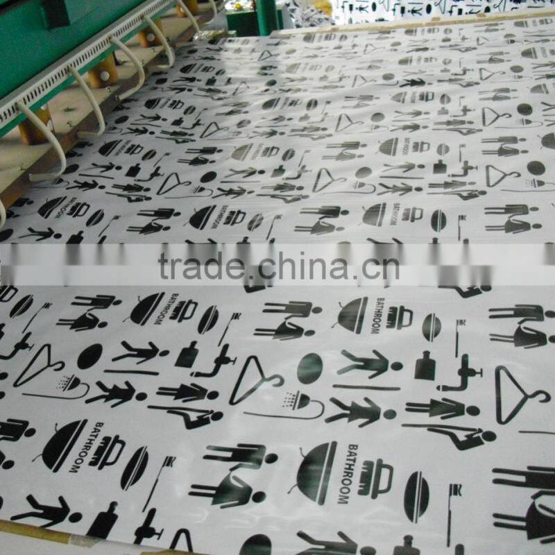 Wholesale PVC Shower Curtain with Eyelets and Hooks