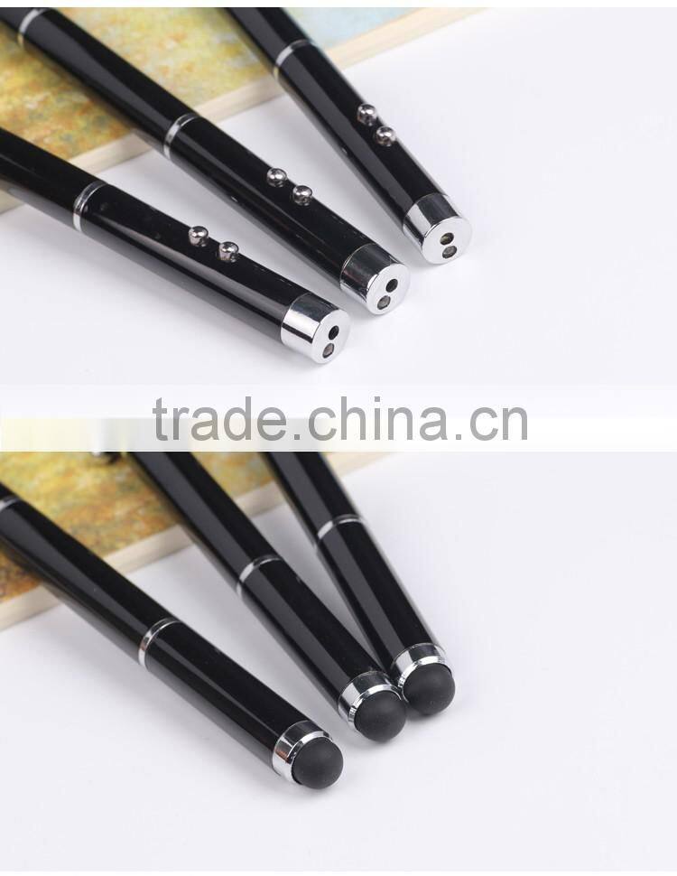 Multi-function laser pointer led light ball pen stylus pen 3 in 1