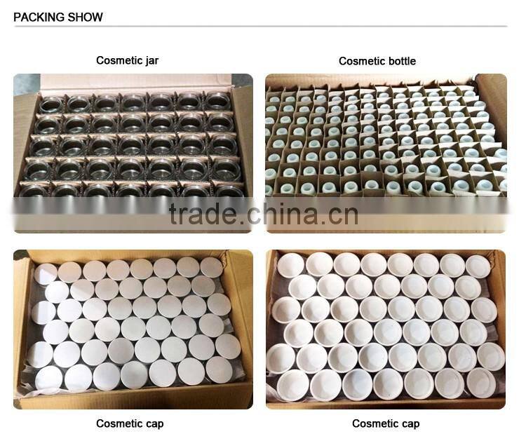 high quality opal white jar with white cap