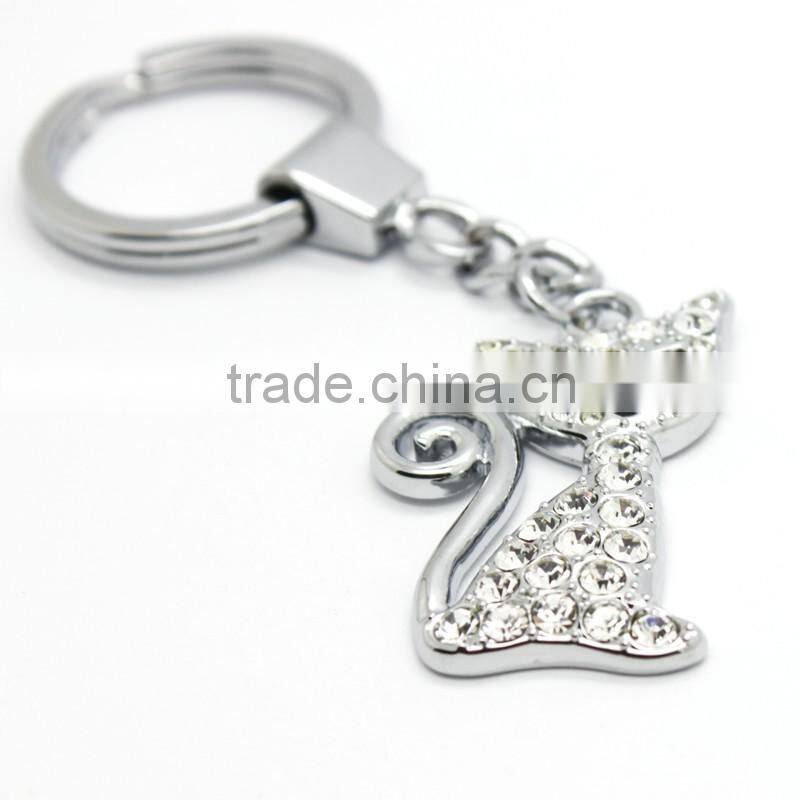 Personalised Fashion cute cat shaped keychain