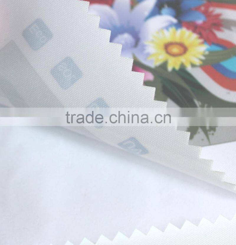 Fire retardant print wall paper polyester fabric with adhesive