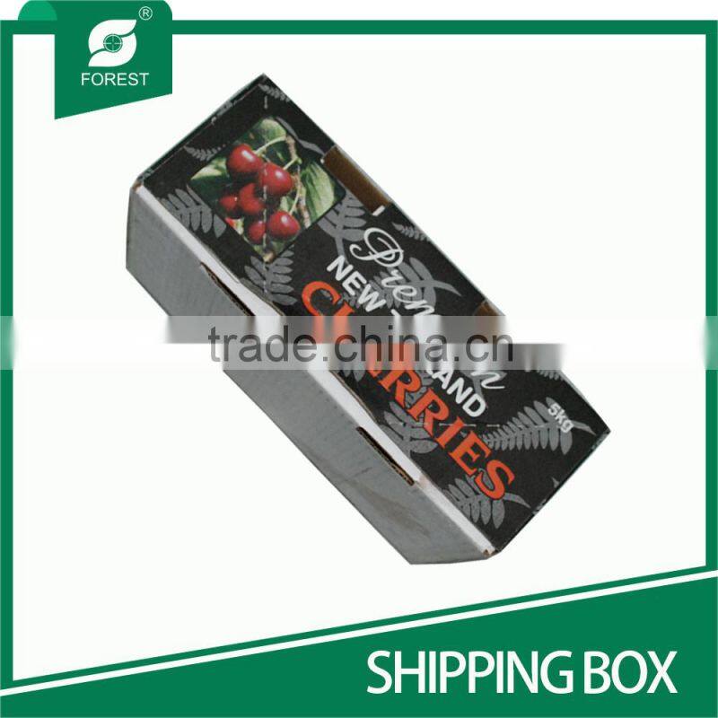 CORRUGATED PAPER SHIPPING BOX FOR FRESH FRUIT