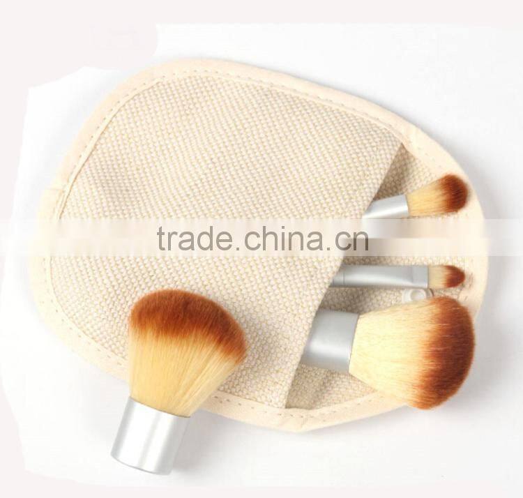 4pcs Cosmetics Natural Bamboo Face Brush
