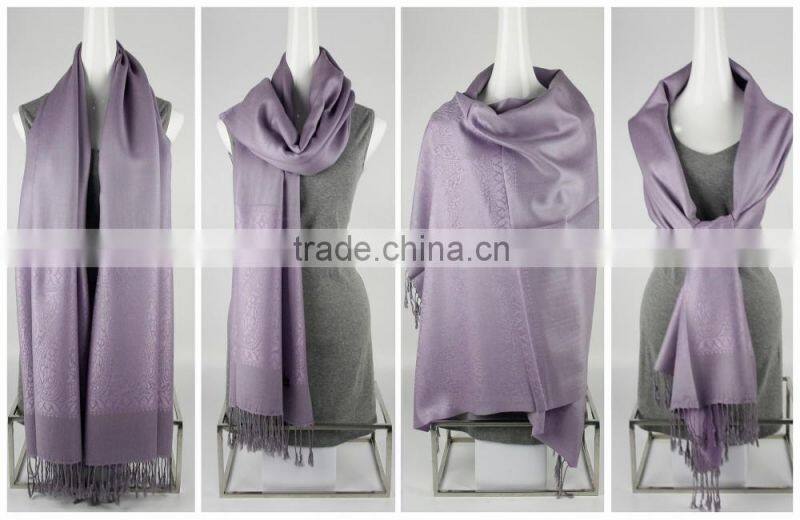 Viscose Yarn- dyed Fashion Reversible Scarf