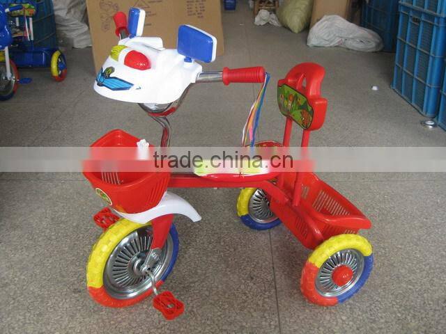 Children Colorful bicycles, small bright color tricycle
