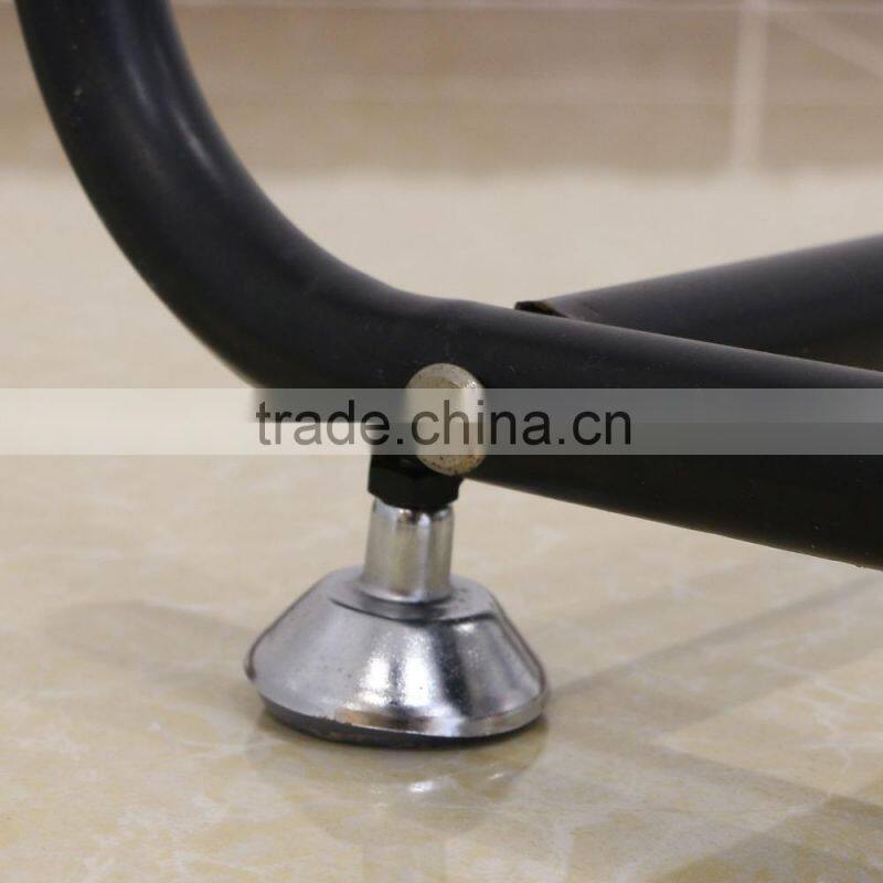 Durable rails black clothing display rack for clothing store