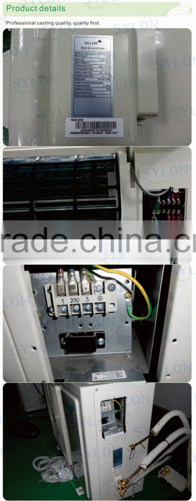 12000BTU LED Display, Cooling And Heating Hybrid Solar Wall Mounted Air Conditioner