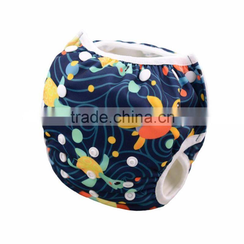 Alva New Turtle Pattern of Baby Swim Diaper Reusable Swimming Diaper