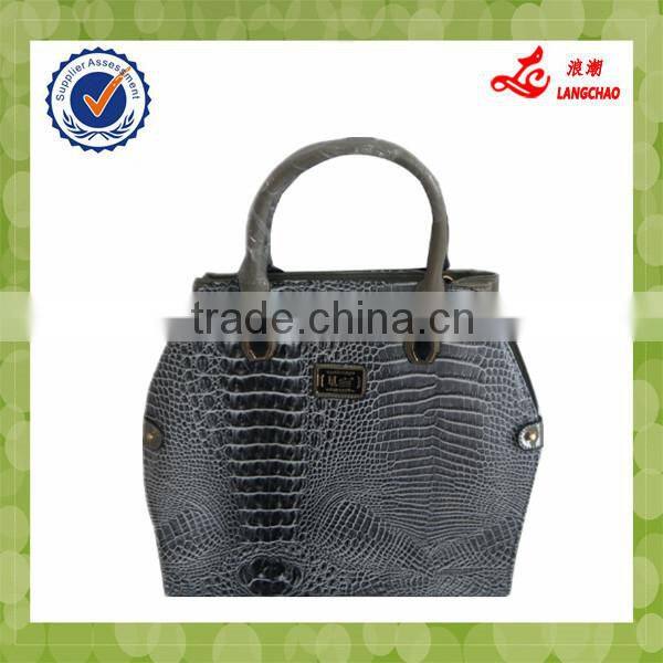 WholeSale Popular Designer Handbags Women Fashion Grey Color Leather Tote Bags Handbags
