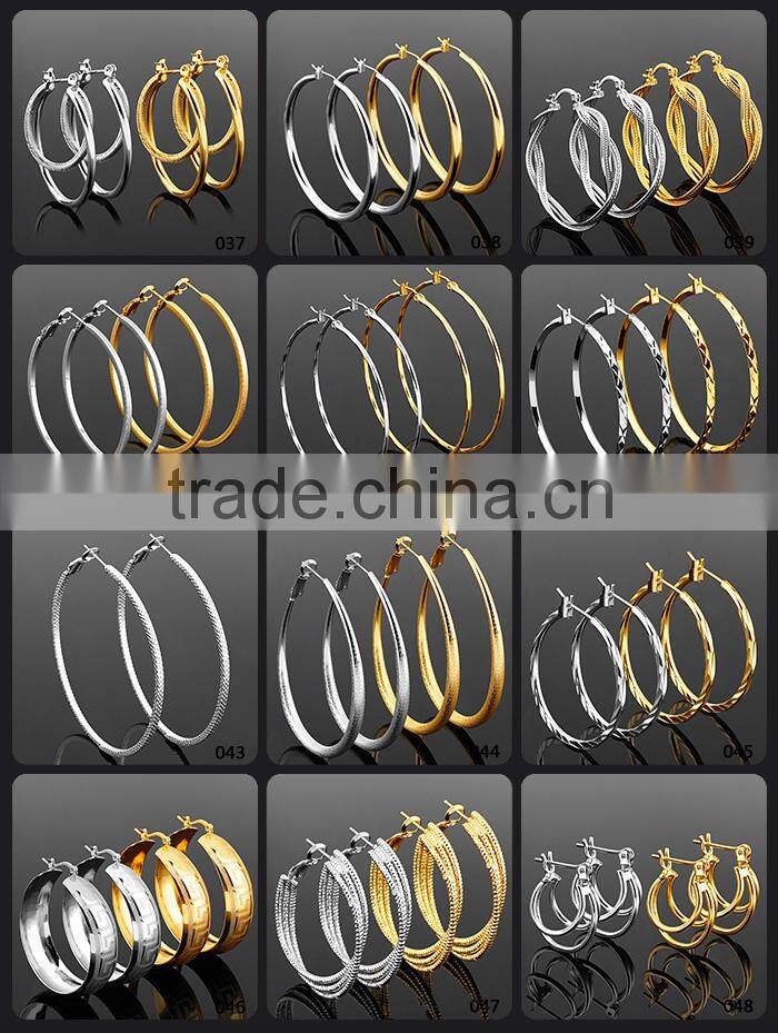 Alibaba Express Wholesale Stainless Steel Gold Cuff Turkey Earring