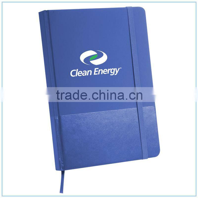 black art paper cover notebook with pen