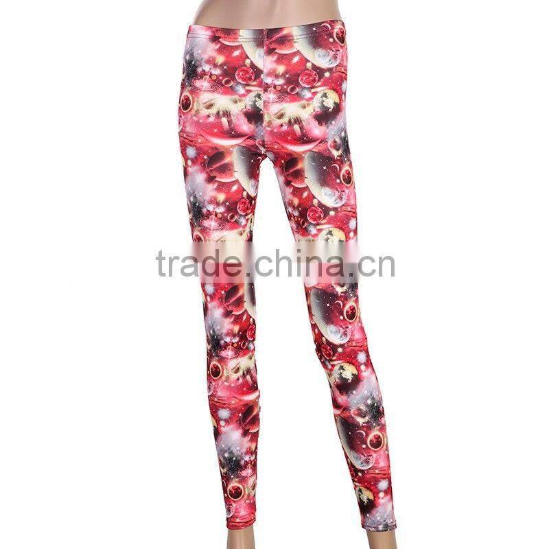Digital Sublimation Printed Leggings, Custom Design Top Quality Fourway Lycra Fabric