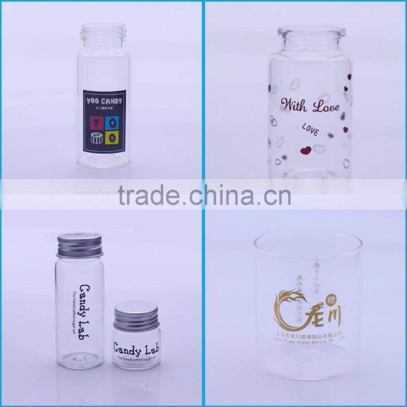 Hot Sell Empty Clea Cork Stopper Glass Wishing Message Bottles For Party