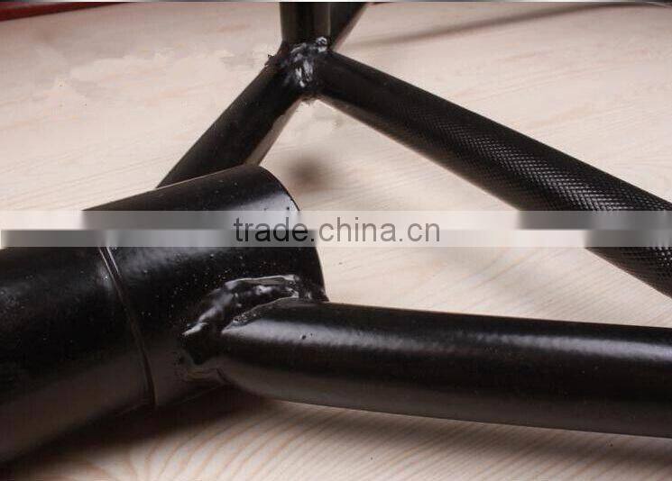 olympic crossfit black painting weightlifting hex trap bar