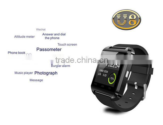 u8 watch touch screen bluetooth smart watch wristwatch for iphone from china