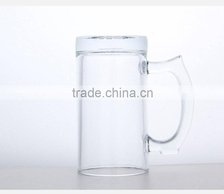 Wholesale high quality customized fancy all types beer glass mug with handle