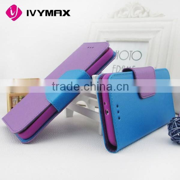 IVYMAX Book Style Stand Wallet Leather flip Cover phone Case for Samsung Galaxy S6