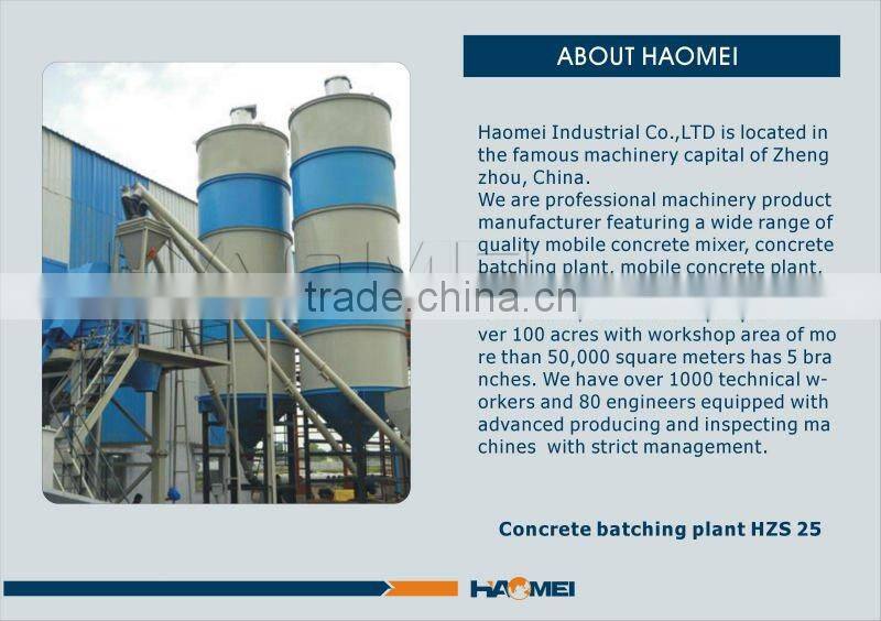 HZS25 PLD800 concrete mixing plant