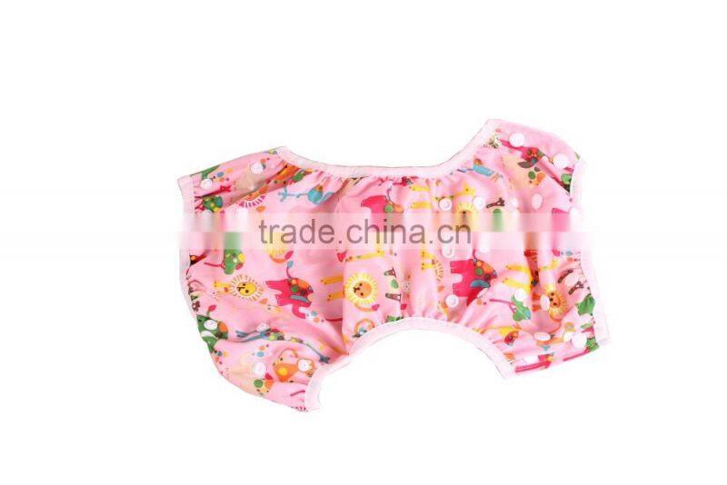 100% polyester wholseale reusable high quality happy flute swim diaper /pant