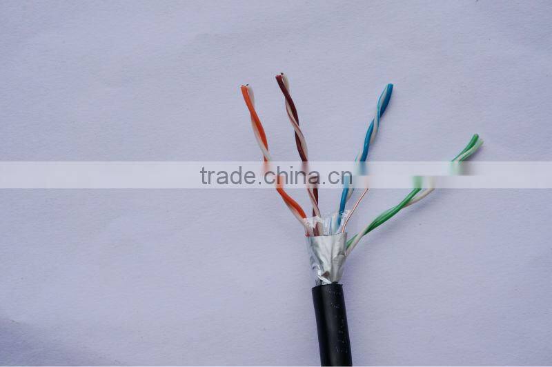 shield cat5e stp rj45 male connector with cable