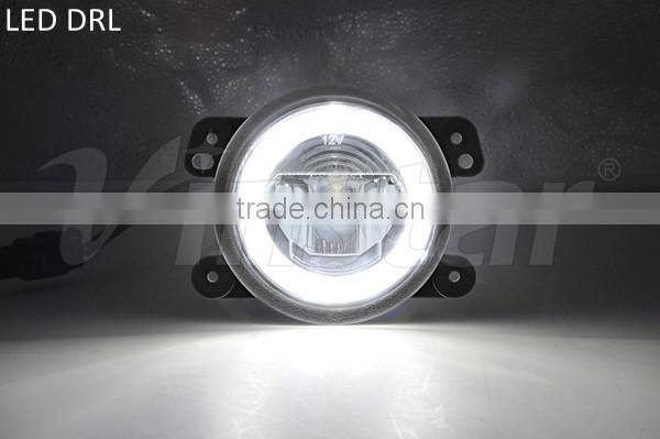 For Jeep wrangler LED Fog lamp with DRL Light for Jeep 4inch Round LED Drving Light for Dodge LED Fog DRL lamp for Jeep Wrangler