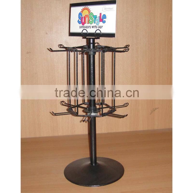 single armed wire hanger rack for counter promotion