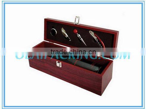 high-end red wooden wine package for sale