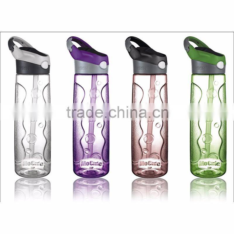 New stylish BPA free Reusable stylish handy Coffee Mug Mochic tritan Plastic Tea Cup