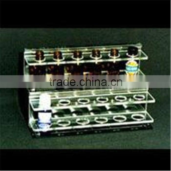 Clear acrylic bottle display led acrylic bottle display