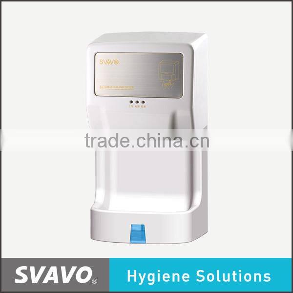 plastic touchless toilet hand dryer, wall mounted bathroom accessory, 1350w automatic hand dryer machine