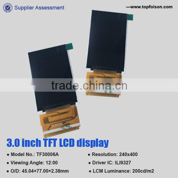 3.0 inch tft lcd monitor smart mobile 240*400 tft lcd monitor