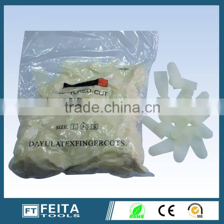 Anti static Incision Transparent Latex Powder Free ESD Finger Cots