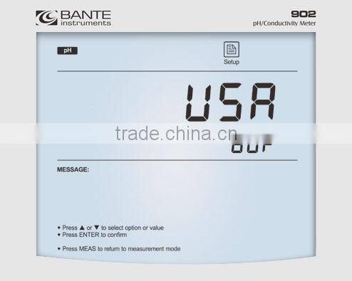 Bante902 Economical pH/Conductivity Meter (CE Certificate)