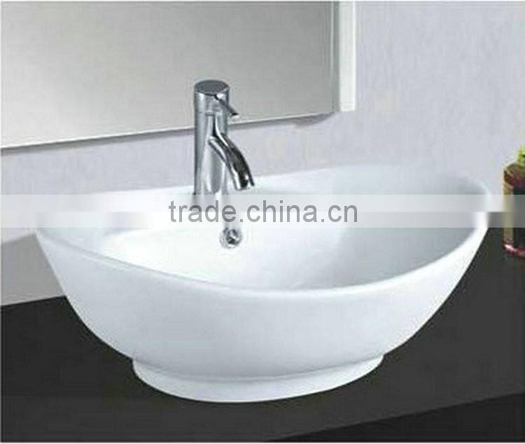 Alibaba China Supplier Oval Shaped Porcelain Medical Wash Basin