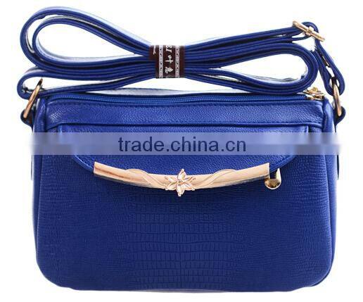 High capacity blue crossbody small bag for women