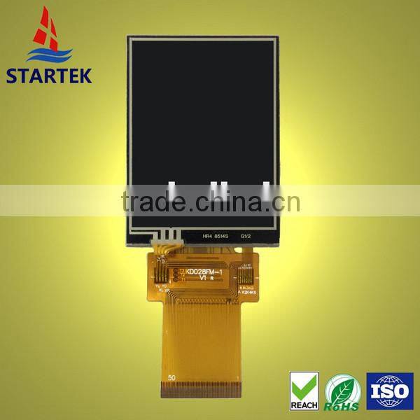 2.8 inch lcd display with touch panel screen IPS TFT featured high contrast and full viewing angle MCU interface