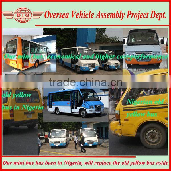 assemble skd/ckd limousine bus EuroIII standard all over the world