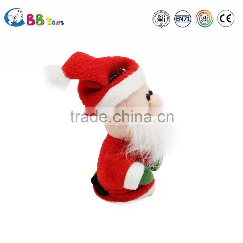 Factory Supply Good Quality Funny Santa Claus Keychain