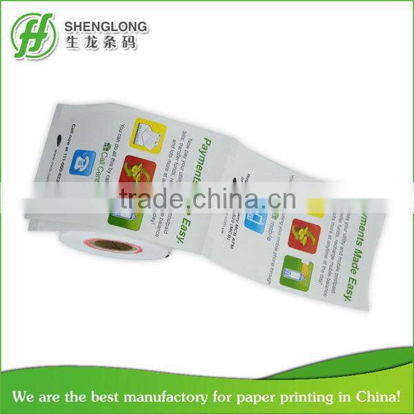 ATM bank Thermal Paper Roll four color printing