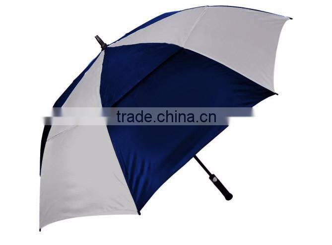 30 inch xiamen factory auto golf fiberglass umbrella