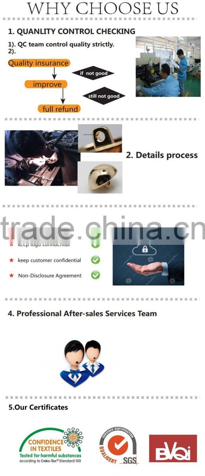 custom hand made genuine leather covered button